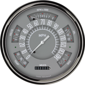 1949-1950 Ford Car Gray Direct Fit Package By Classic Instruments