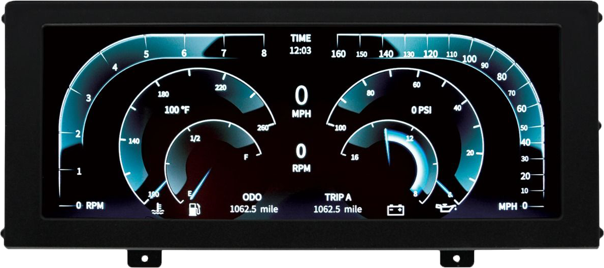 Universal Mount Invision LCD Dash Kit by AutoMeter 7000