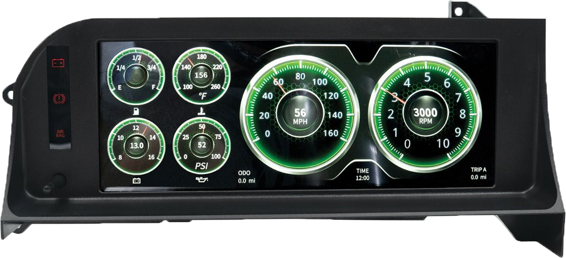 1987-1993 Ford Mustang Invision LCD Direct Fit Dash Kit by Auto Meter