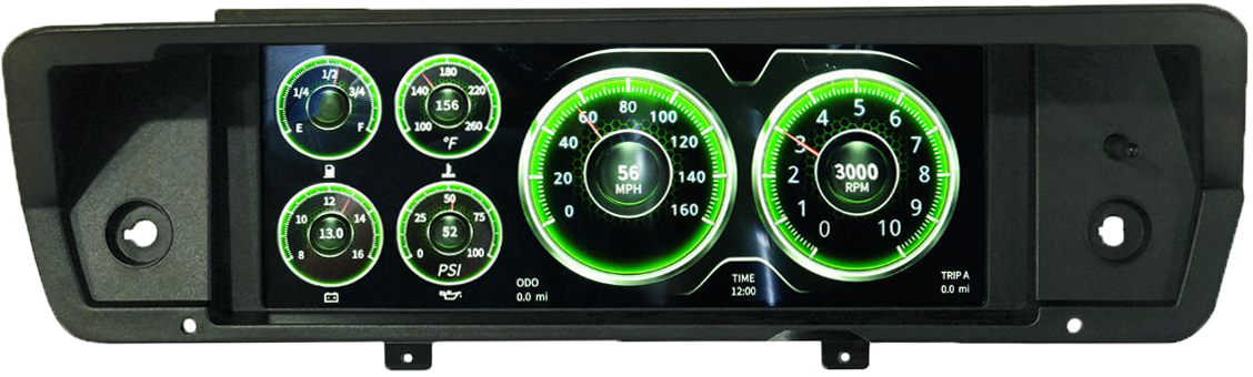 1972-1976 A Body Invision LCD Dash Kit by Auto Meter
