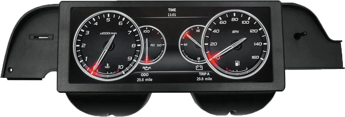 1967-1968 Ford Mustang InVision LCD Dash Kit by AutoMeter 7011 - Image 5