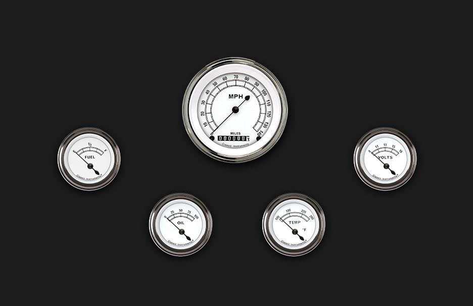 1949-1952 Pontiac Aluminum 5 Gauge Panel w/ Classic Instruments Gauges - Image 12