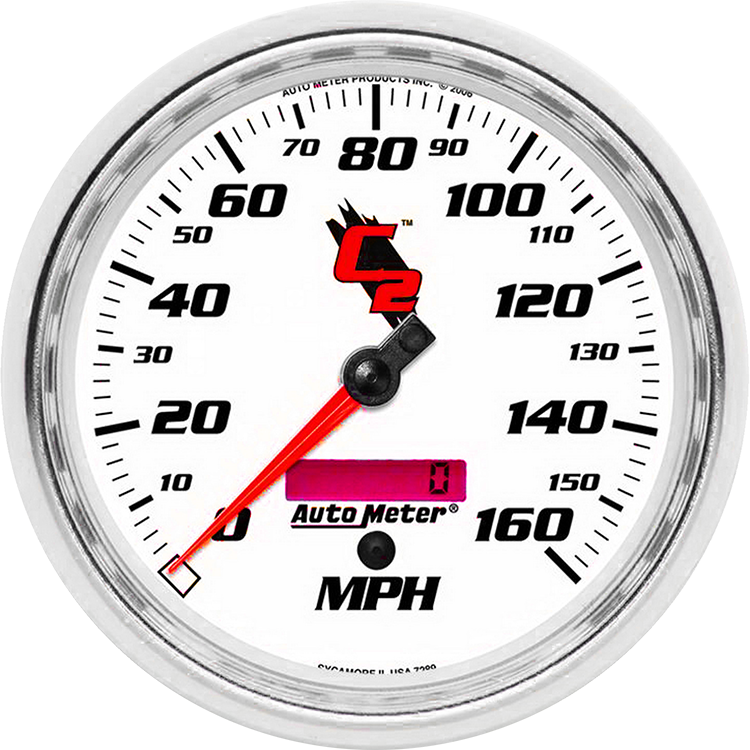 7289 AutoMeter C2 5" Electric 0-160 MPH Speedometer - Image 2