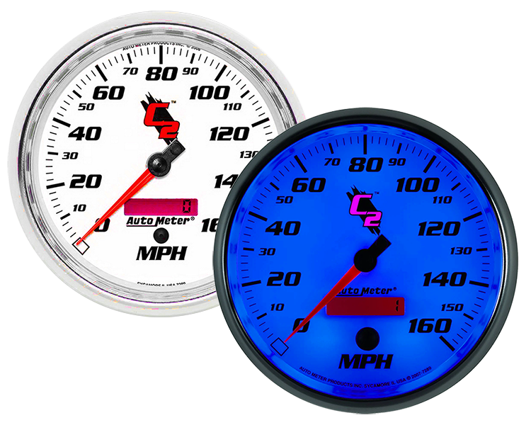 7289 AutoMeter C2 5" Electric 0-160 MPH Speedometer