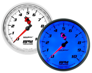 7298 Auto Meter C2 5" In-Dash 10,000 RPM Tachometer