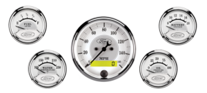880087 Auto Meter Ford Masterpiece 5 Gauge Kit w/ Electric Speedometer (3 1/8" & 2 1/16")