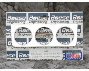 3 Gauge under dash billet aluminum gauge panel for 2 1/16" Auto Meter or VDO gauges