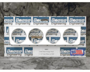 Aluminum 4 Gauge Under Dash Panel for 2 1/16" or 2 1/8" Gauges