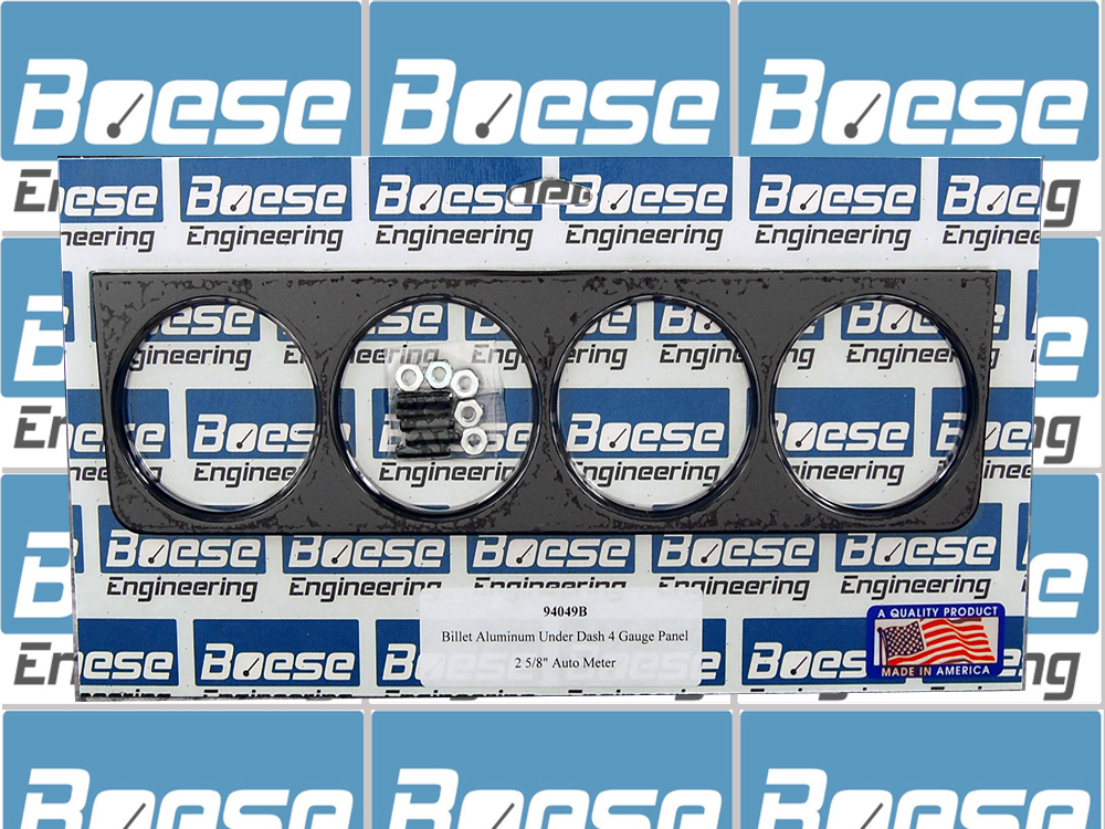 94049 Aluminum Under Dash 4 Gauge Panels for 2 5/8" Gauges