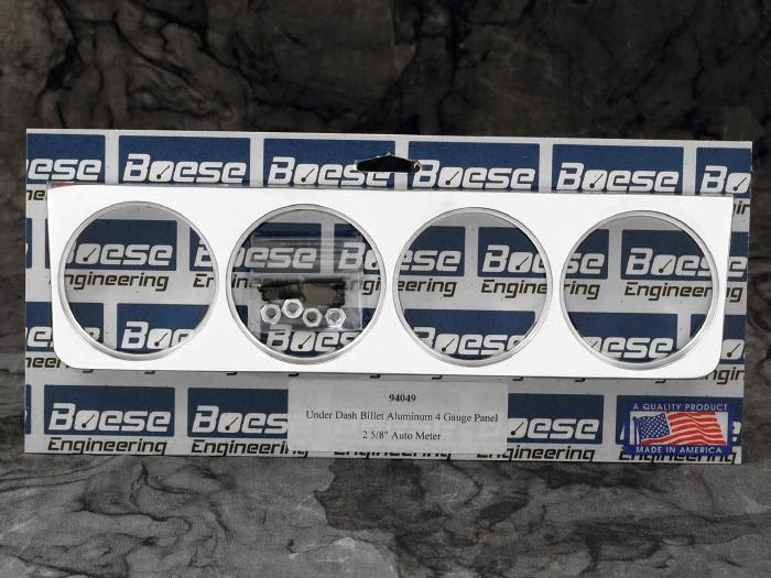 94049 Aluminum Under Dash 4 Gauge Panels for 2 5/8" Gauges - Image 2