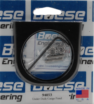 Aluminum Under Dash Single Gauge Panel for 2 1/16" or 2 1/8" Gauges