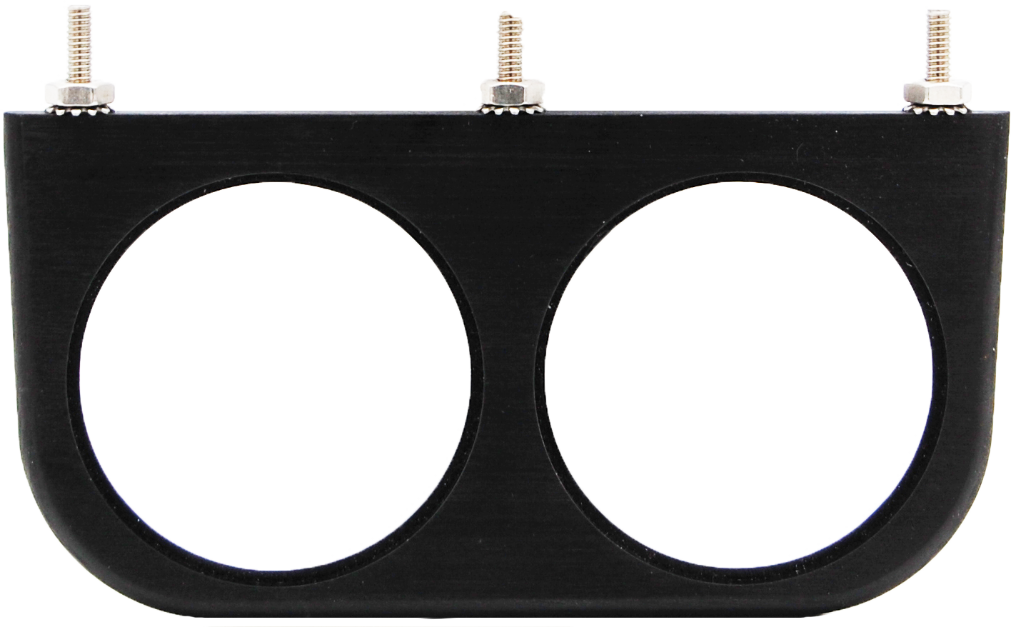 Aluminum Under Dash 2 Gauge Panel for 2 1/16" or 2 1/8" Gauges