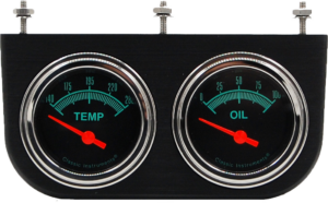 Aluminum 2 Gauge Under Dash Panel w/ Classic Instruments G/Stock Gauges