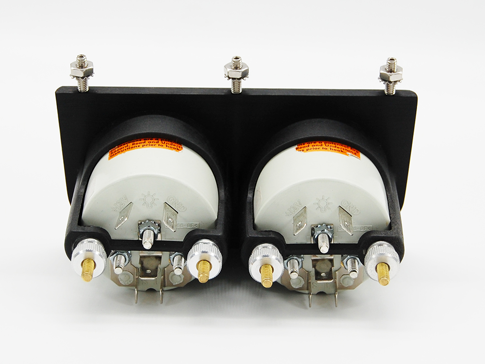 AutoMeter Cobalt Oil Pressure & Water Temperature Gauges in Aluminum Panel - Image 5