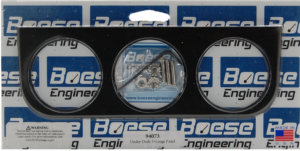 Aluminum Under Dash 3 Gauge Panel for 2 1/16" or 2 1/8" Gauges