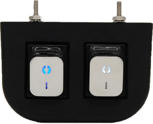 Aluminum Under Dash Panel w/ Two Lighted 4 Pin 30A ON/OFF Rocker Switches