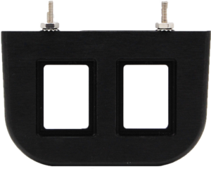Aluminum Under Dash Panel For Two Rocker Switches