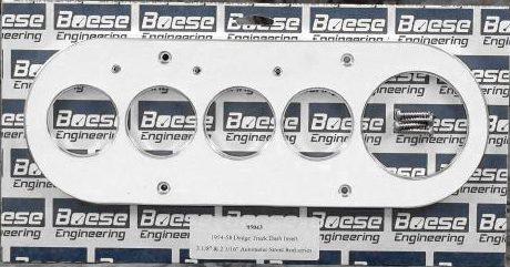 1954-1958 Dodge Truck 5 gauge Billet Aluminum Gauge Panels