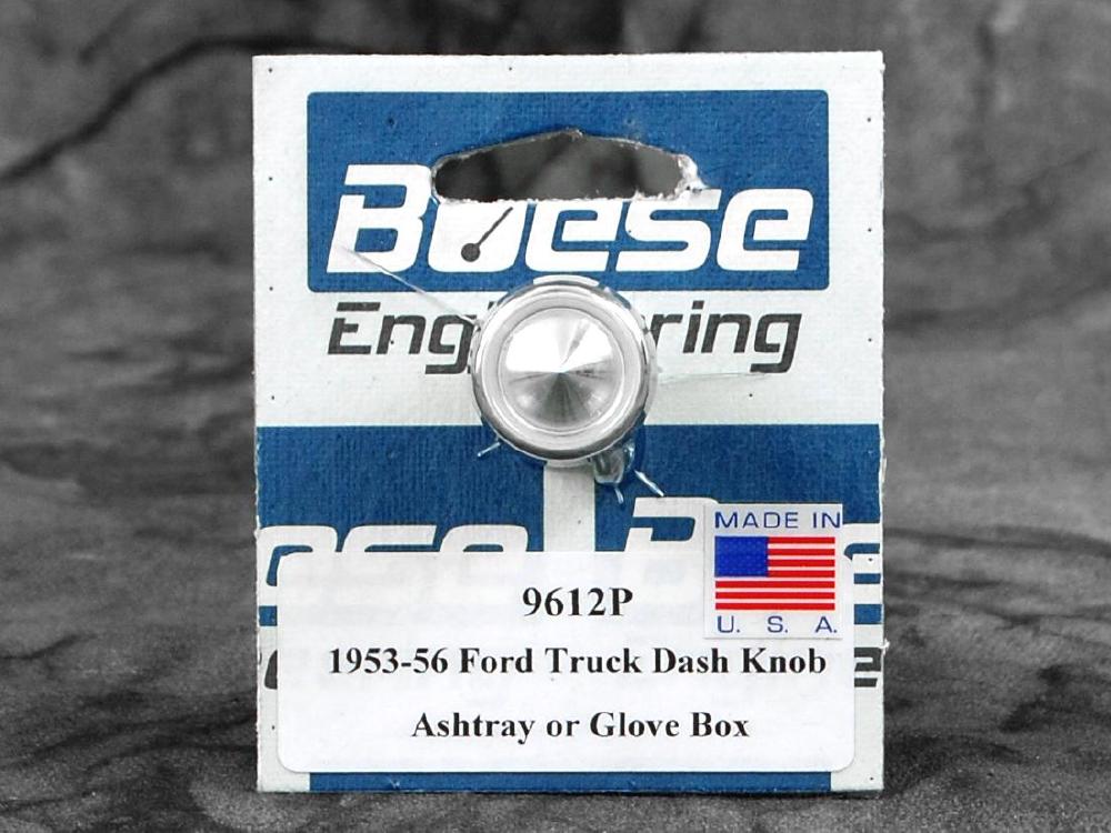 1953-1956 Ford Truck 10-32 threaded aluminum dash knob. Ashtray or glovebox. (polished)