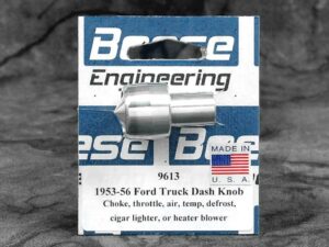 1953-1956 Ford Truck 10-32 threaded, aluminum dash knob. Choke, throttle, air, temp, defrost, cigar lighter, or heater blower. (machine finish)