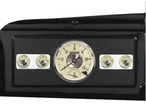 1939-1947 Dodge Truck Billet Aluminum 5 Gauge Panel w/ Auto Meter Prestige Series