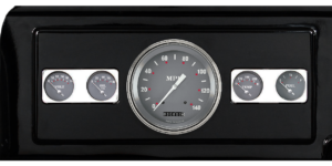 1939-1947 Dodge Truck Aluminum 5 Gauge Panel w/ SG Series Classic Instruments Gauges