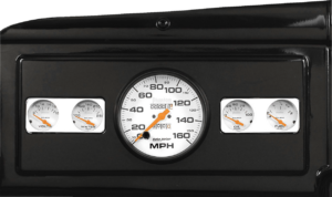 1939-1947 Dodge Truck Billet Aluminum Gauge Panel w/ Auto Meter Phantom gauges