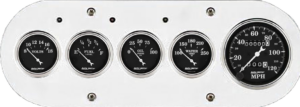 1954-1958 Dodge Truck Billet Aluminum Gauge Panel w/ Auto Meter Street Rod series gauges