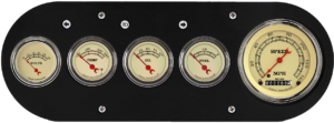 1954-1958 Dodge Truck Aluminum 5 Gauge Panel w/ Classic Instruments Vintage Gauges