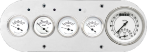 1954-1958 Dodge Truck Aluminum 5 Gauge Panel w/ Classic Instruments Gauges (Ultimate Speedometer)