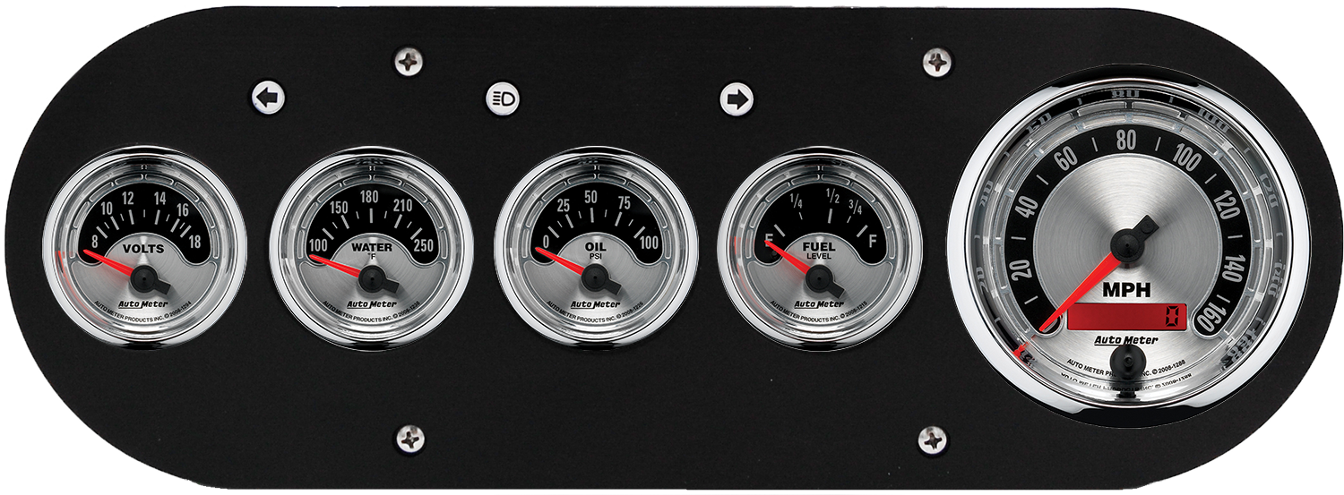 1954-1958 Dodge Truck Billet Aluminum Dash Insert w/ Auto Meter American Muscle Gauges
