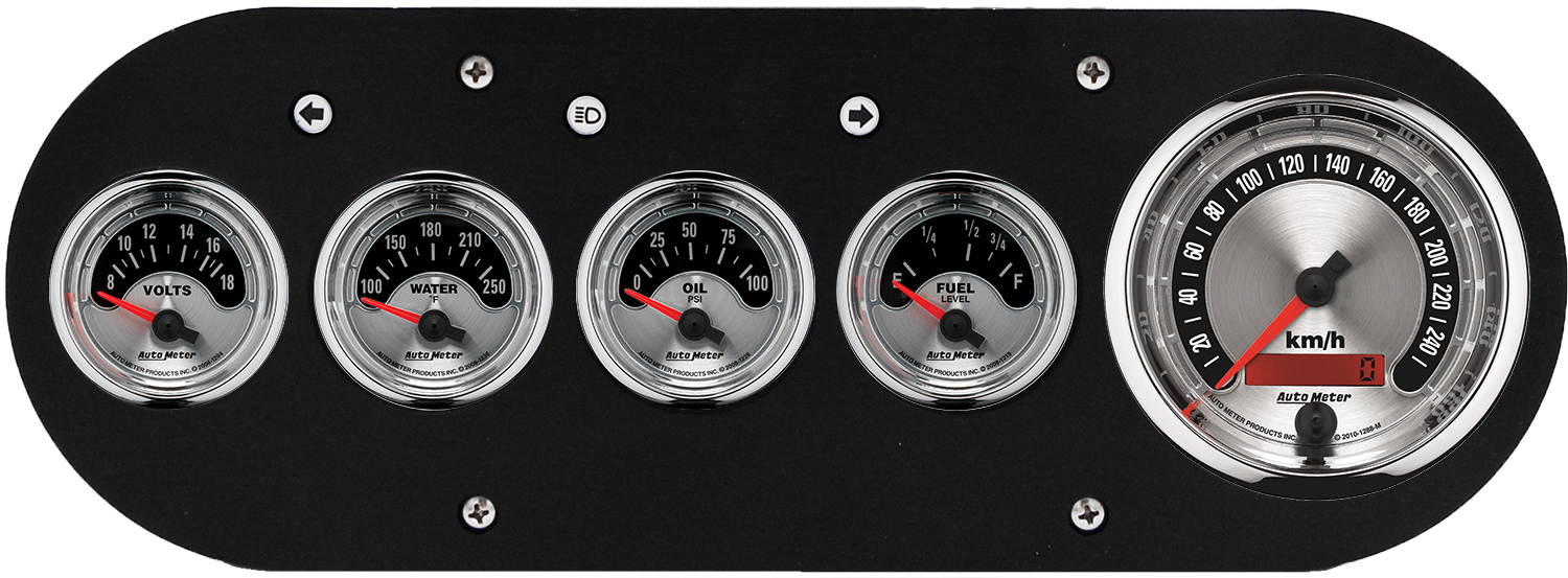 1954-1958 Dodge Truck Billet Aluminum Dash Insert w/ Auto Meter American Muscle Gauges - Image 2
