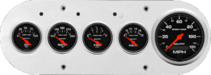 1954-1958 Dodge Truck Billet Aluminum Gauge Panel w/ Sport-Comp gauges
