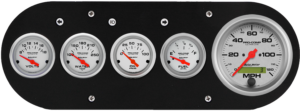 1954-1958 Dodge Truck Billet Aluminum Gauge Panel w/ Ultra-Lite gauges