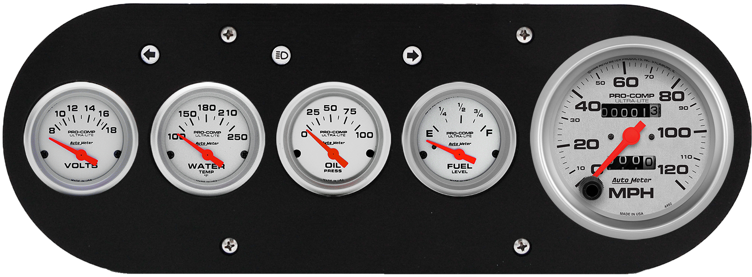 1954-1958 Dodge Truck Billet Aluminum Gauge Panel w/ Ultra-Lite gauges - Image 5