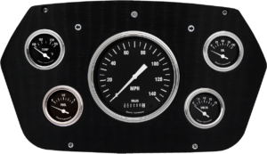 1959-1960 Dodge Truck Aluminum 5 Gauge Panel w/ Classic Instruments Hot Rod Gauges