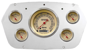 1959-1960 Dodge Truck Aluminum 5 Gauge Panel w/ Classic Instruments Vintage Gauges