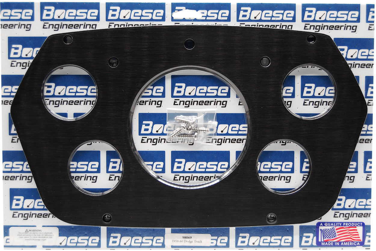 1959-1960 Dodge Truck 5 Gauge Aluminum Gauge Panels