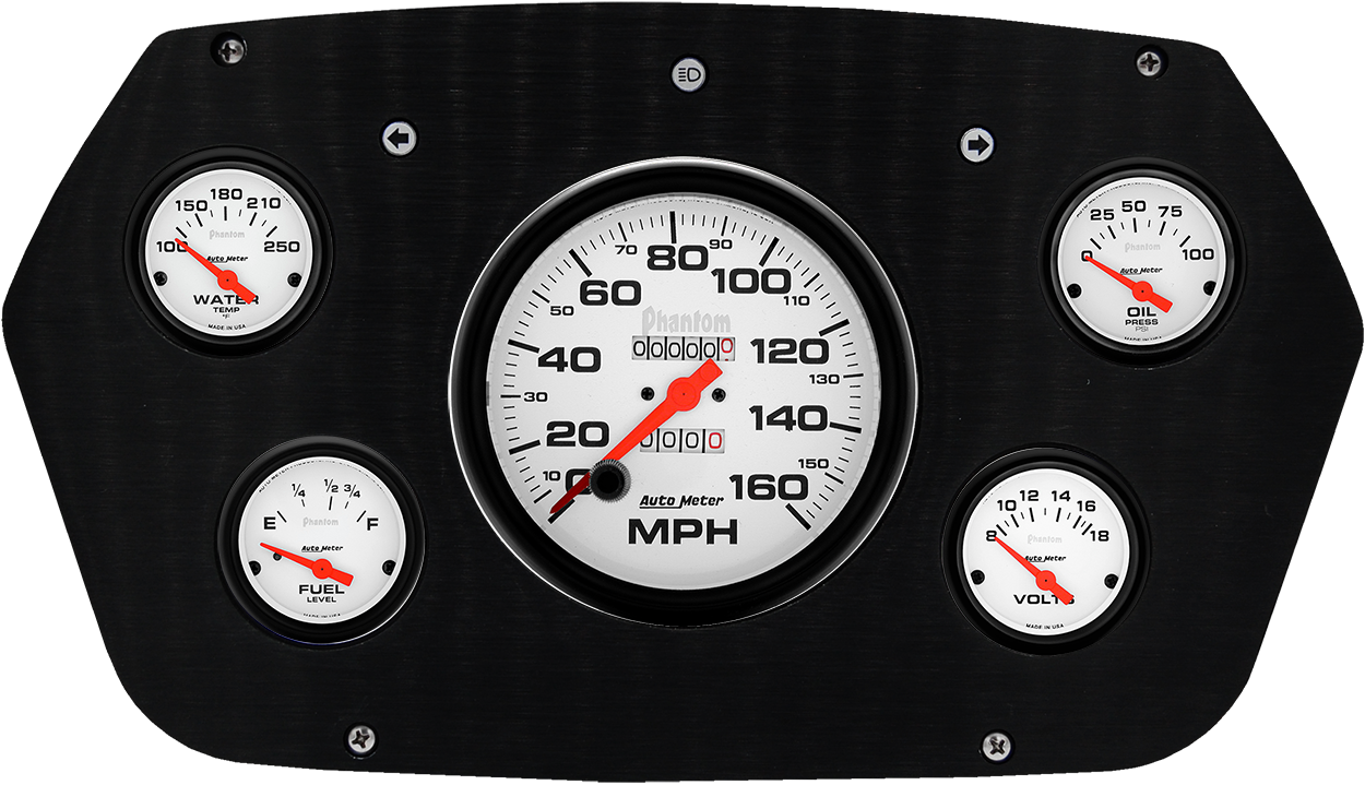 1959-1960 Dodge Truck Aluminum 5 Gauge Panel w/ Phantom gauges - Image 3