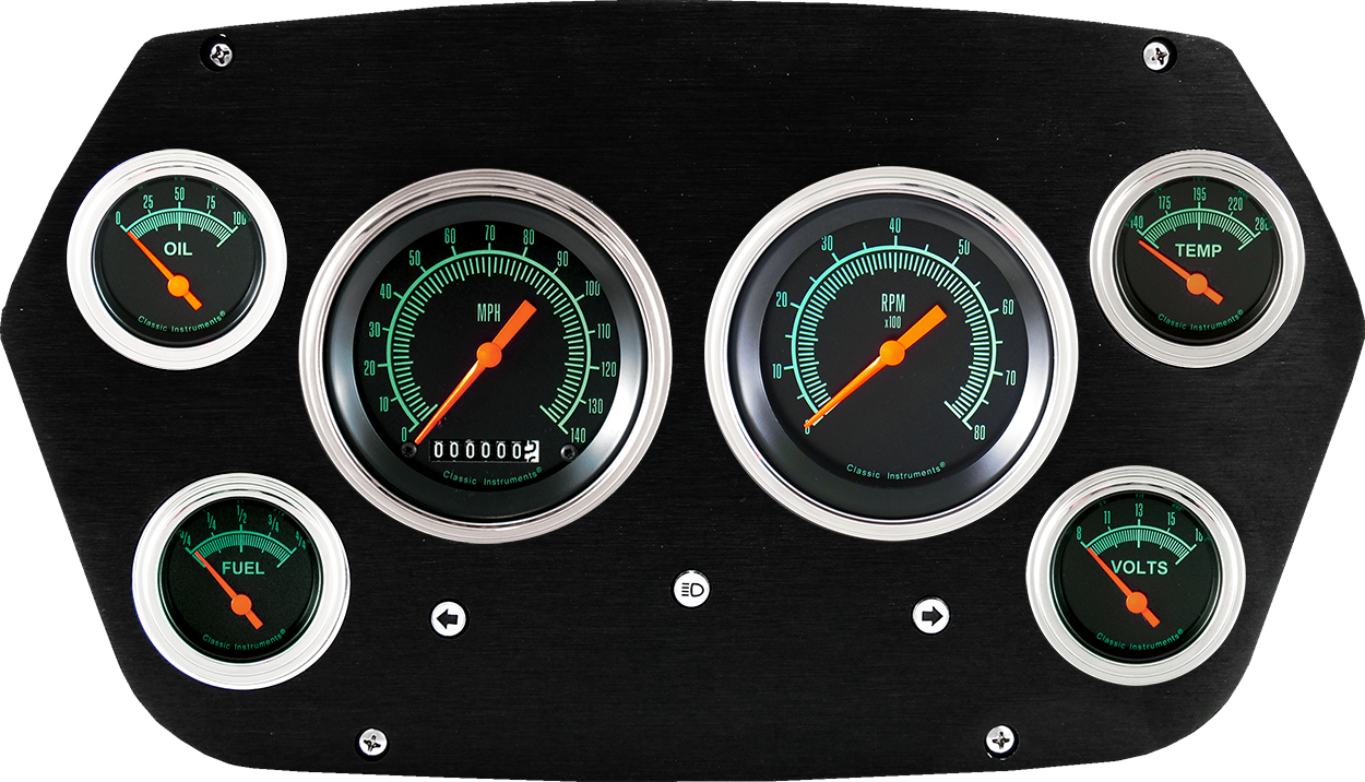 1959-1960 Dodge Truck Aluminum 6 Gauge Panel w/ Classic Instruments Gauges - Image 6