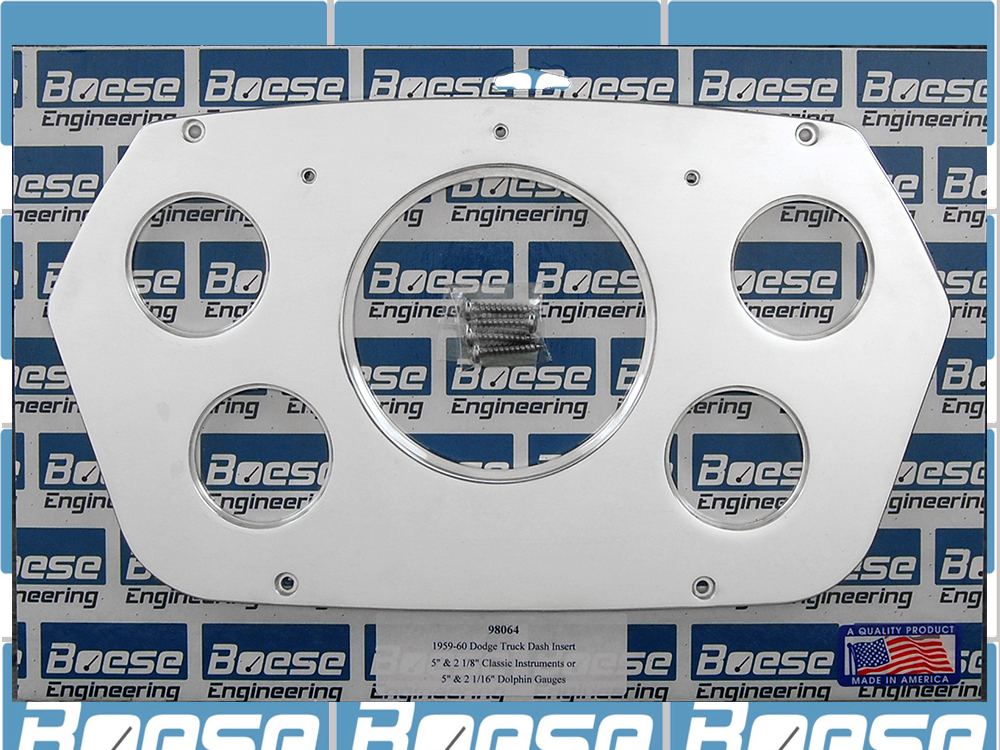 1959-1960 Dodge Truck 5 Gauge Aluminum Gauge Panels - Image 2