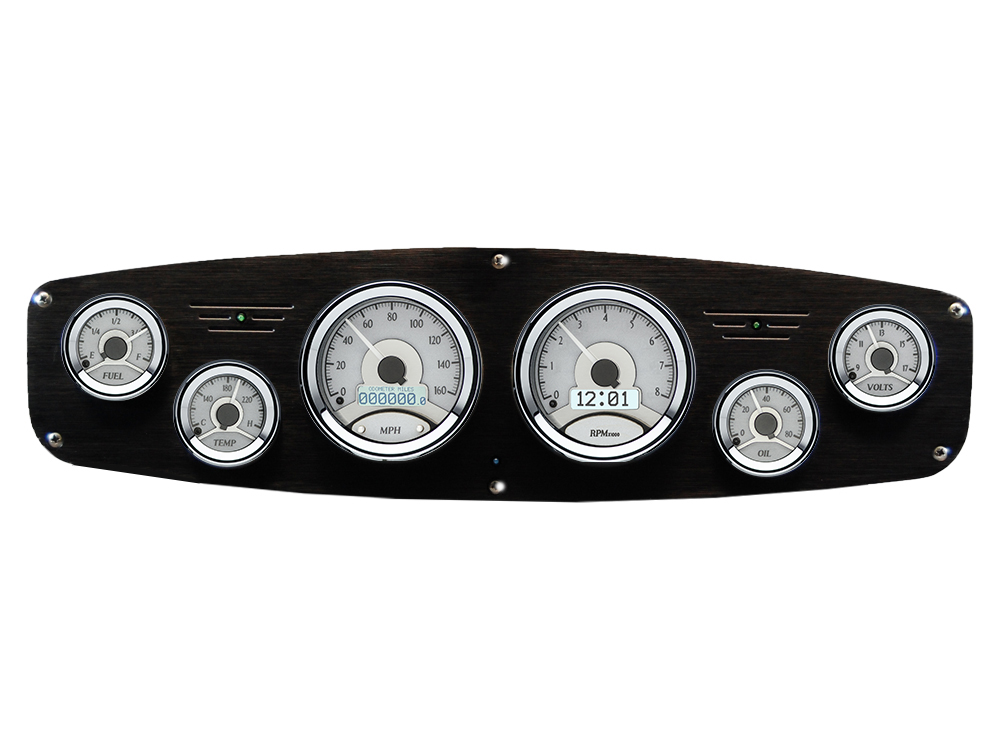 1961-1968 Dodge Truck Aluminum Gauge Panel w/ Dakota Digital VHX Silver Alloy Gauges - Image 8