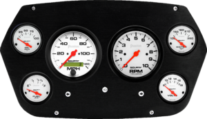 1959-1960 Dodge Truck Aluminum 6 Gauge Panel w/ Auto Meter Phantom Gauges