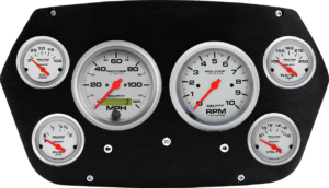 1959-1960 Dodge Truck Aluminum 6 Gauge Panel w/ Ultra-Lite gauges