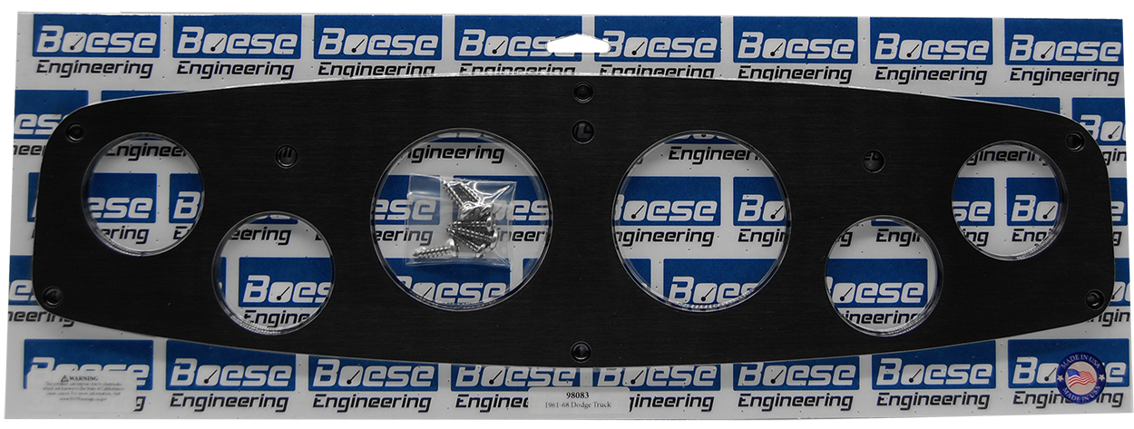 1961-1968 Dodge Truck 6 gauge Billet Aluminum Gauge Panels - Image 3