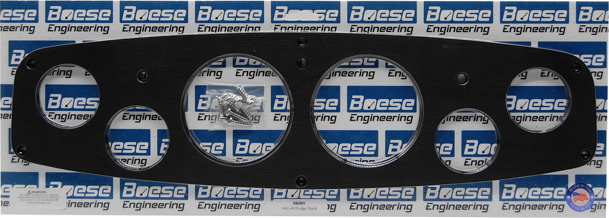 1961-1968 Dodge Truck 6 gauge Billet Aluminum Gauge Panels