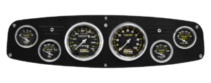 1961-1968 Dodge Truck Aluminum Gauge Panel w/ AutoMeter Carbon Fiber Gauges