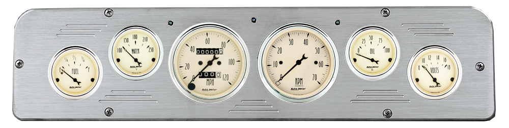 1969-1971 Dodge Truck Billet Aluminum Gauge Panel w/ Auto Meter Street Rod series gauges - Image 4