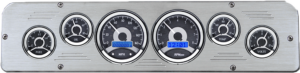 1969-1971 Dodge Truck Billet Aluminum Gauge Panel w/ Dakota Digital VHX Black Alloy Gauges