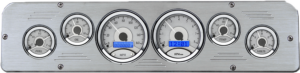 1969-1971 Dodge Truck Aluminum Gauge Panel w/ Dakota Digital VHX Silver Alloy Gauges